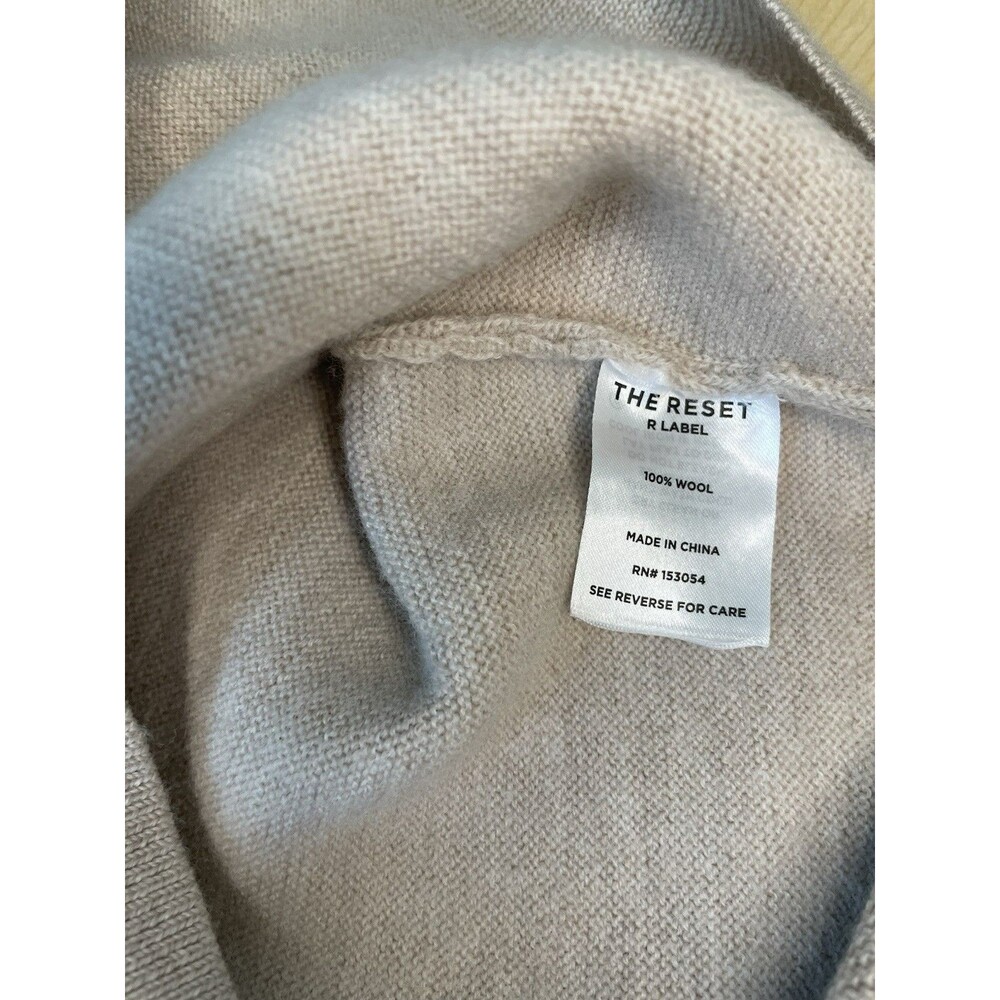 The Reset R Label Pullover Top 100% Wool Size L/XL - Picture 7 of 9